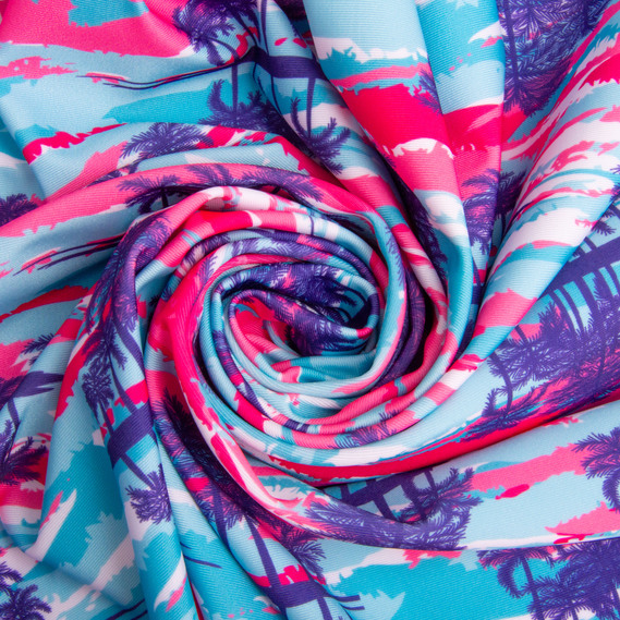 Ткань трикотаж Бифлекс 150 см, эластичная для купальников, леггинсов, спортивной одежды Майамі, фото 1 Ткань трикотаж Бифлекс 150 см, эластичная для купальников, леггинсов, спортивной одежды Майамі, фото 1