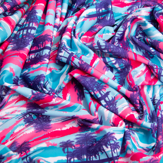 Ткань трикотаж Бифлекс 150 см, эластичная для купальников, леггинсов, спортивной одежды Майамі, фото 3 Ткань трикотаж Бифлекс 150 см, эластичная для купальников, леггинсов, спортивной одежды Майамі, фото 3