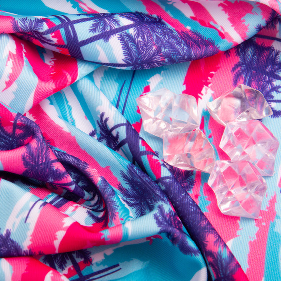 Ткань трикотаж Бифлекс 150 см, эластичная для купальников, леггинсов, спортивной одежды Майамі, фото 4 Ткань трикотаж Бифлекс 150 см, эластичная для купальников, леггинсов, спортивной одежды Майамі, фото 4