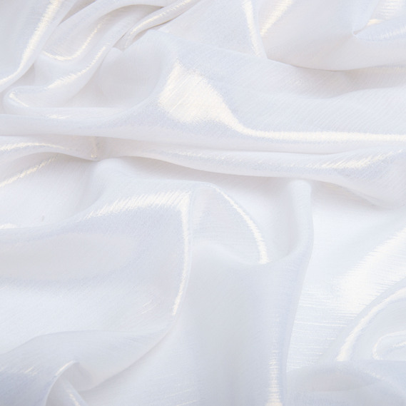 Ткань шифон стрейч с напылением Cold 55 гр/м2 150 см для платьев, блуз, декора и аксессуаров молоко, фото 2 Ткань шифон стрейч с напылением Cold 55 гр/м2 150 см для платьев, блуз, декора и аксессуаров молоко, фото 2