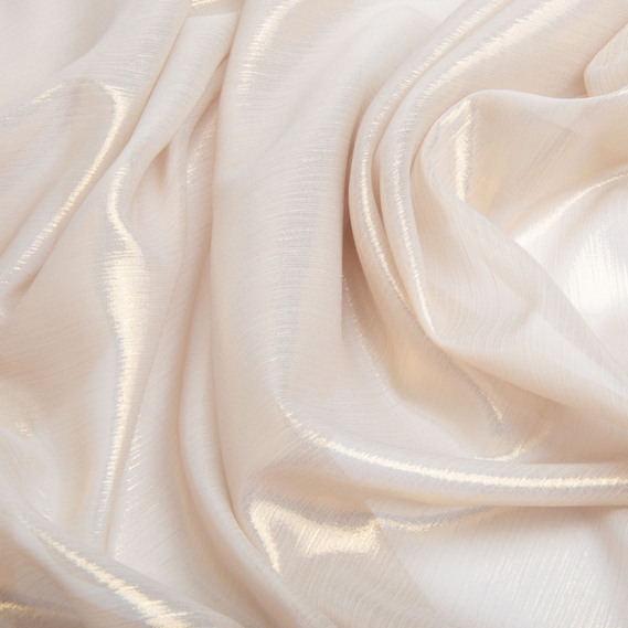 Ткань шифон стрейч с напылением Cold 55 гр/м2 150 см для платьев, блуз, декора и аксессуаров беж, фото 2 Ткань шифон стрейч с напылением Cold 55 гр/м2 150 см для платьев, блуз, декора и аксессуаров беж, фото 2