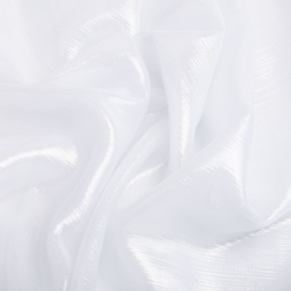 Тканина шифон стрейч з напиленням Сільвер 55 г/м2 150 см для суконь, блуз, декору та аксесуарів молоко, фото 2