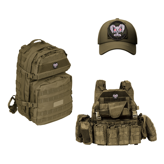 2pcs Patch Set with Hook Backing “Last Nerve Cell”, Khaki, 8 cm, Embroidered Morale Patch, фото 9