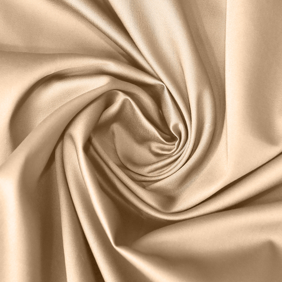 Ткань сатин 240 см 110 гр/м2 300 ТС натуральный хлопок премиум качество для постельного белья, покрывал, декора  беж, фото 1