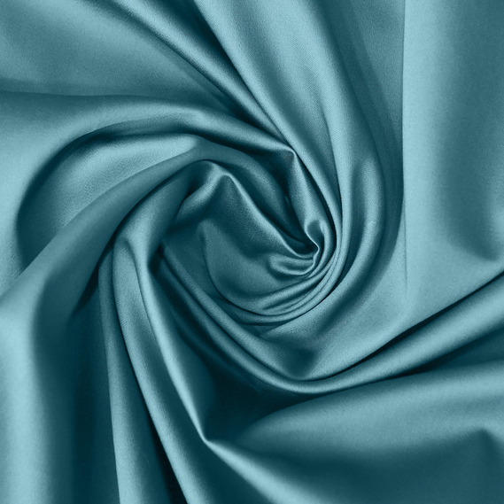 Тканина сатин 240 см 110 г/м2 300 ТС натуральна бавовна преміум якості для постільної білизни, покривал та декору м`ята, фото 1