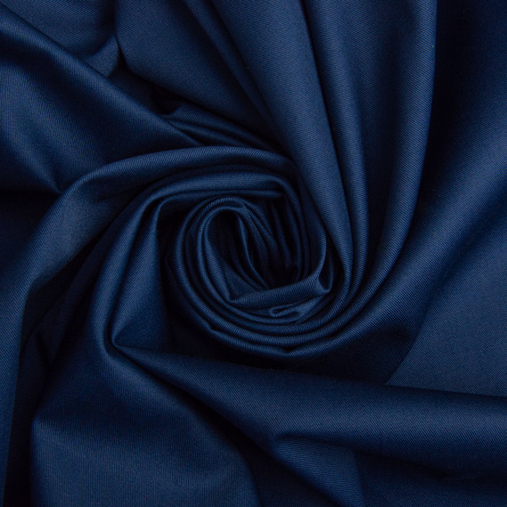 Тканина медична твіл 155 гр/м2 150 см, тканина для медичного одягу, халатів, костюмів, уніформи №41 (5633) т/синій, фото 1