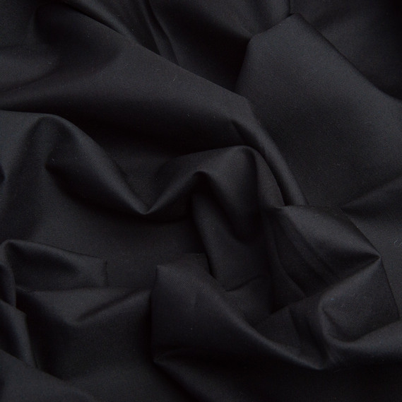 Тканина медична твіл 155 гр/м2 150 см, тканина для медичного одягу, халатів, костюмів, уніформи №52 (9077) чорний, фото 2