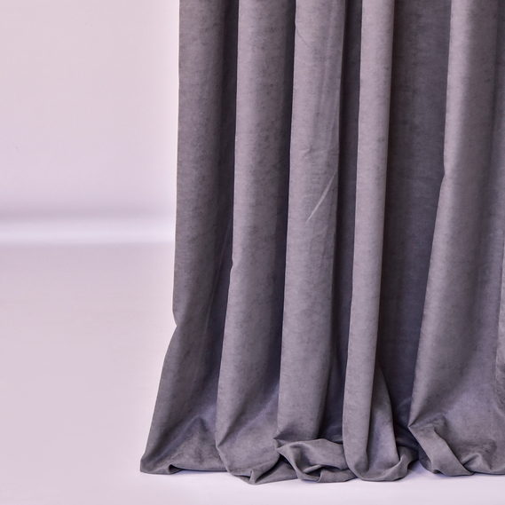 Ткань портьерная однотонная Convas 300 см 253 гр/м2, шторная ткань, ткань для штор, шторы, портьеры, гардины, ткань гардинная V-сіра, фото 1