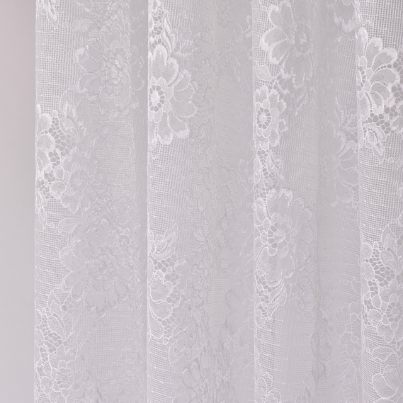 Ткань тюль жаккард Валенсьенн 310 см 65 гр/м2 тюлевая ткань, ткань для тюля, тюль, гардины, жаккардовая тюль, гардинная ткань V-beyaz , фото 2 Ткань тюль жаккард Валенсьенн 310 см 65 гр/м2 тюлевая ткань, ткань для тюля, тюль, гардины, жаккардовая тюль, гардинная ткань V-beyaz , фото 2