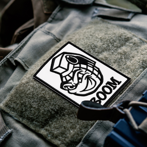 BOOM Glow in the Dark Patch Set 2 pcs, Hook Backed, Embroidered Morale Patches, 5.4х8 cm, фото 8