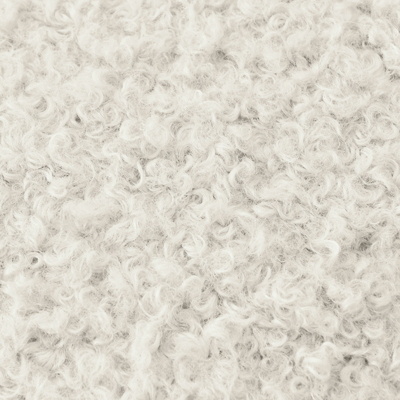 Подушка декоративна IDEIA 55х55 см з штучного хутра, гіпоалергенна  молоко, фото 3