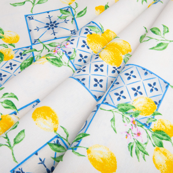 Ткань декоративная скатерная хлопок с водоотталкивающей пропиткой, 180 см, 220 гр/м2, для скатертей, штор, декора лимони, фото 3 Ткань декоративная скатерная хлопок с водоотталкивающей пропиткой, 180 см, 220 гр/м2, для скатертей, штор, декора лимони, фото 3