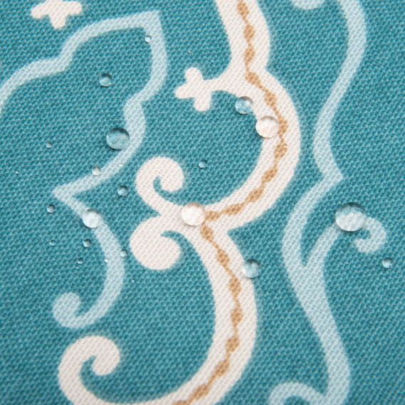 Ткань декоративная скатерная хлопок с водоотталкивающей пропиткой, 180 см, 220 гр/м2, для скатертей, штор, декора версаль мор.хвиля, фото 4