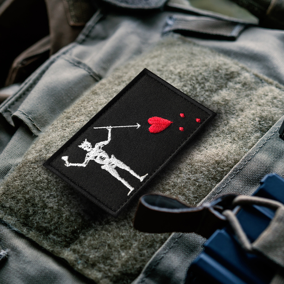Шеврон с липучкой Чёрная Борода Blackbeard 5х8 см вышитый патч нашивка, фото 2