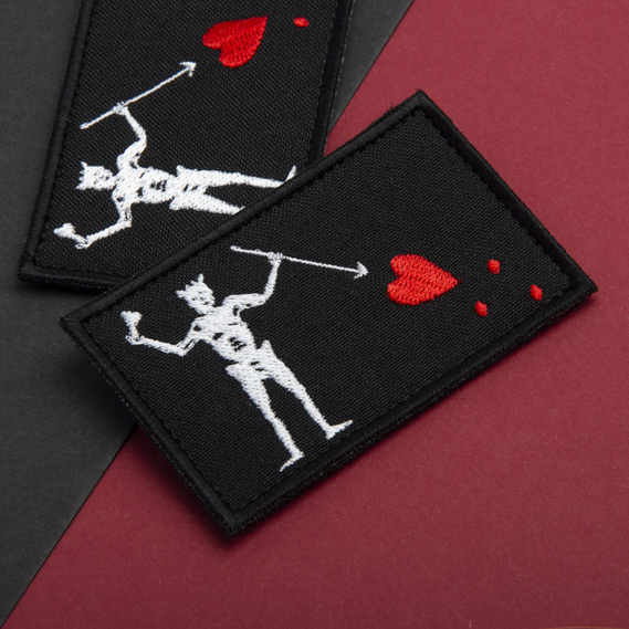 Шеврон с липучкой Чёрная Борода Blackbeard 5х8 см вышитый патч нашивка, фото 5