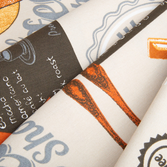 Ткань декоративная скатерная хлопок с водоотталкивающей пропиткой, 180 см, 220 гр/м2, для скатертей, штор, декора Coffee, фото 3