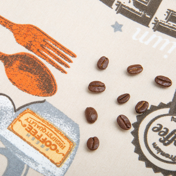 Ткань декоративная скатерная хлопок с водоотталкивающей пропиткой, 180 см, 220 гр/м2, для скатертей, штор, декора Coffee, фото 5