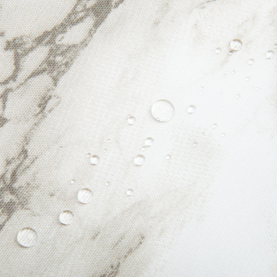 Ткань декоративная скатерная хлопок с водоотталкивающей пропиткой, 180 см, 220 гр/м2, для скатертей, штор, декора мармур сіро/білий, фото 4