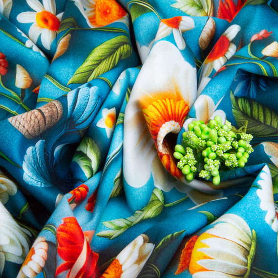 Ткань сатин для постельного белья, пл 130 гр/м2 210 ТС, хлопок, 240 см Глорія, фото 4