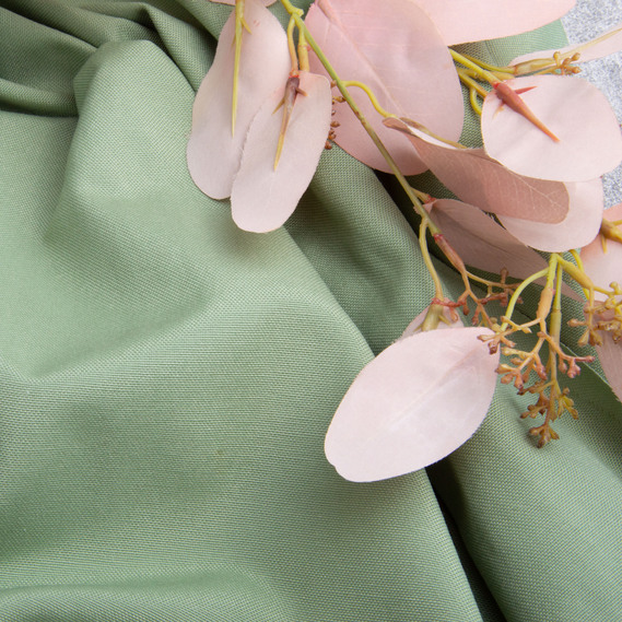 Ткань декоративная хлопок FREEDOM 180 см 220 гр/м2 с водоотталкивающей пропиткой для скатертей, штор, декора F-56 олива, фото 4