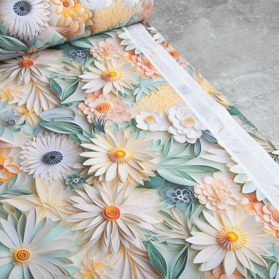 Ткань бязь ранфорс 5D для постельного белья, хлопок 125 гр/м2 240 см натуральная, постельная ткань, ткань для простыней, пододеяльников, наволочек Жоржина, фото 6