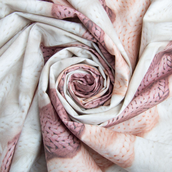 Тканина бязь ранфорс 5D для постільної білизни, бавовна 125 гр/м2 240 см натуральна, постільна тканина, тканина для простирадл, підковдр, наволочок Канада, фото 1