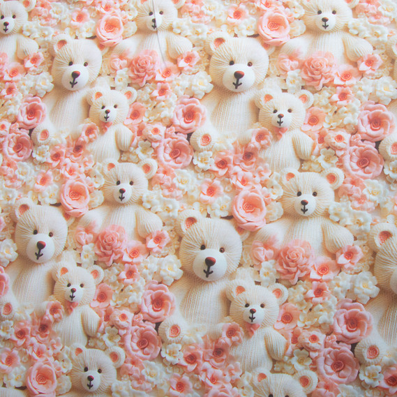 Ткань бязь ранфорс 5D для постельного белья, хлопок 125 гр/м2 240 см натуральная, постельная ткань, ткань для простыней, пододеяльников, наволочек Тедді, фото 2