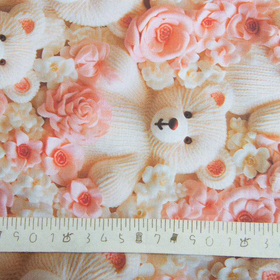 Ткань бязь ранфорс 5D для постельного белья, хлопок 125 гр/м2 240 см натуральная, постельная ткань, ткань для простыней, пододеяльников, наволочек Тедді, фото 6