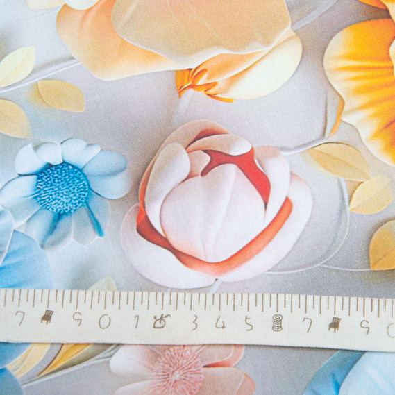 Тканина бязь ранфорс 5D для постільної білизни, бавовна 125 гр/м2 240 см натуральна, постільна тканина, тканина для простирадл, підковдр, наволочок Надія, фото 5