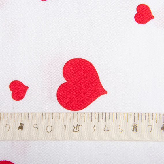 Satin fabric for bed linen cotton 2.4 m М03189/25 сердечка/білий, фото 6 Satin fabric for bed linen cotton 2.4 m М03189/25 сердечка/білий, фото 6