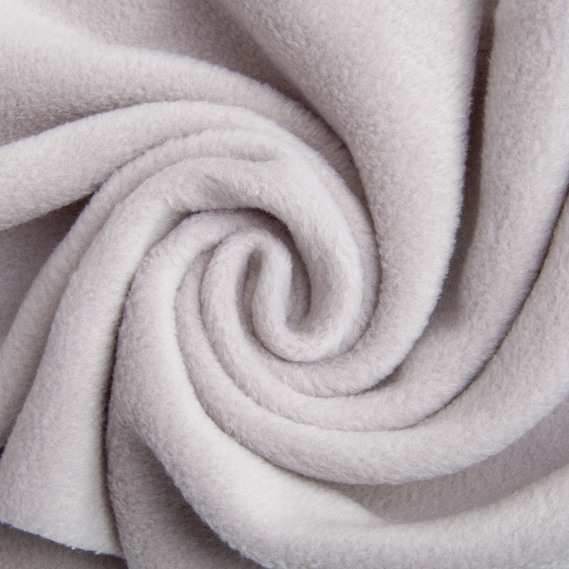 Ткань флис однотонный 280 гр/м2 теплая ткань полар антипилинг, мягкая для флисовок, кофт, штанов св.сірий, фото 1