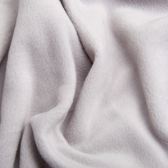 Ткань флис однотонный 280 гр/м2 теплая ткань полар антипилинг, мягкая для флисовок, кофт, штанов св.сірий, фото 2