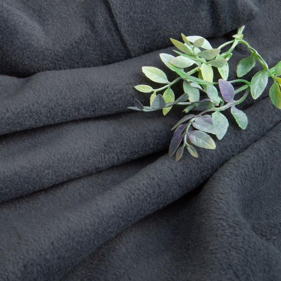 Solid Fleece Fabric Polar т/сірий, фото 3