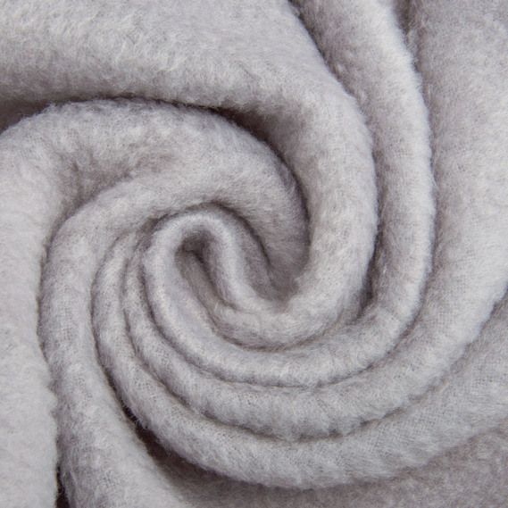 Тканина фліс однотонна 200 гр/м2 тепла тканина полар, м`яка для флісовок, кофт, штанів св.сірий, фото 1