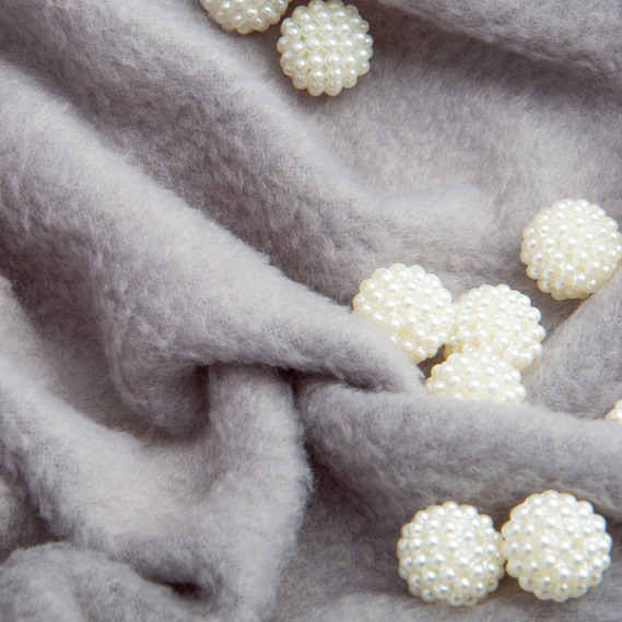 Тканина фліс однотонна 200 гр/м2 тепла тканина полар, м`яка для флісовок, кофт, штанів св.сірий, фото 3