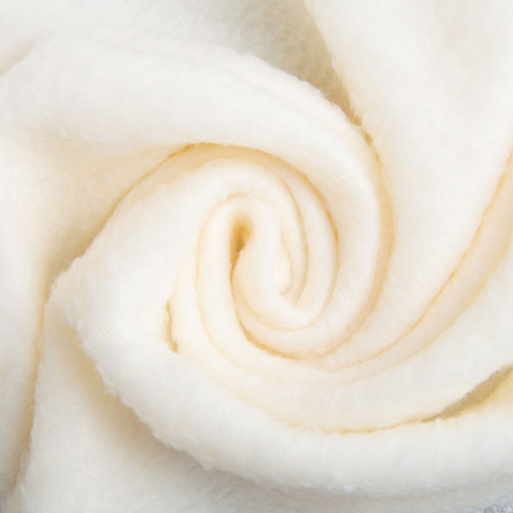 Тканина фліс однотонна 200 гр/м2 тепла тканина полар, м`яка для флісовок, кофт, штанів молоко, фото 1