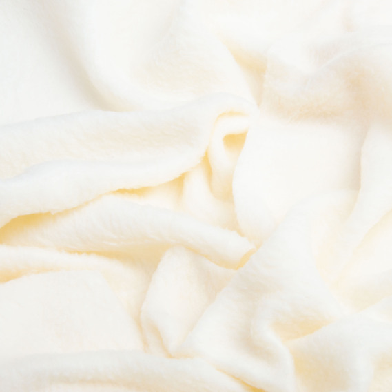 Тканина фліс однотонна 200 гр/м2 тепла тканина полар, м`яка для флісовок, кофт, штанів молоко, фото 2