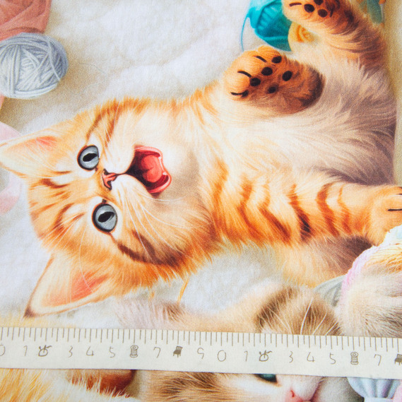 Ranforce calico fabric 5D for bedding, 240 cm wide 125 g/m2 cotton natural fabric, suitable for sheets, duvet covers, pillowcases, and other bed linens Кошенята, фото 6 Ranforce calico fabric 5D for bedding, 240 cm wide 125 g/m2 cotton natural fabric, suitable for sheets, duvet covers, pillowcases, and other bed linens Кошенята, фото 6