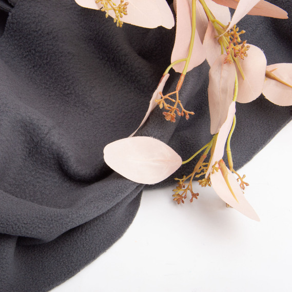 Тканина фліс однотонна 380 гр/м2 тепла тканина полар, м`яка для флісовок, кофт, штанів сірий, фото 3 Тканина фліс однотонна 380 гр/м2 тепла тканина полар, м`яка для флісовок, кофт, штанів сірий, фото 3