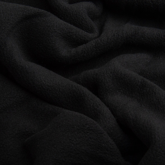 Solid fleece fabric 380 g/m2 warm, soft polar fabric suitable for fleeces, sweaters, and pants чорний, фото 2 Solid fleece fabric 380 g/m2 warm, soft polar fabric suitable for fleeces, sweaters, and pants чорний, фото 2