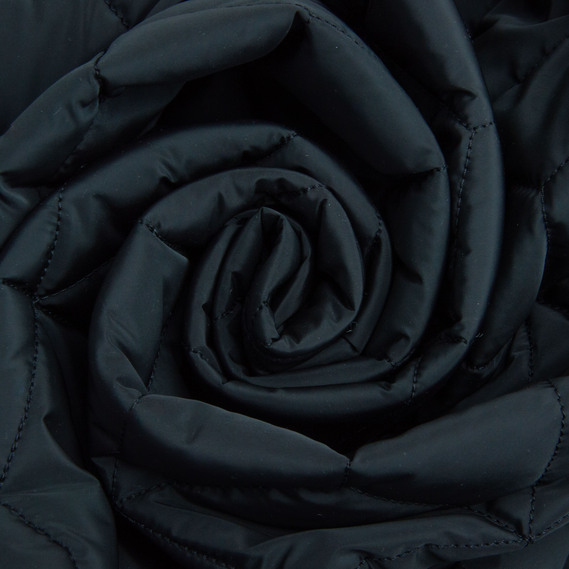 Ткань плащевая стеганная 10x10 см, утеплитель синтепон 100 + спанбонд, плащевой однотонный, 140 см, 210 гр/м2 чорна, фото 1 Ткань плащевая стеганная 10x10 см, утеплитель синтепон 100 + спанбонд, плащевой однотонный, 140 см, 210 гр/м2 чорна, фото 1