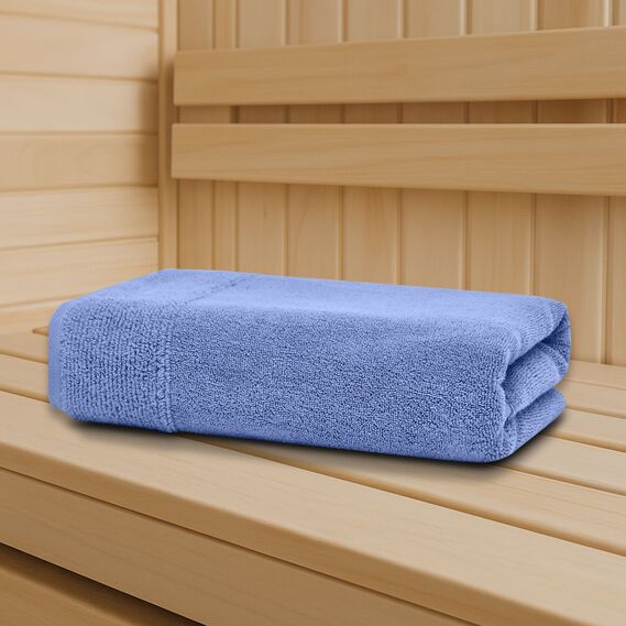 Terry Bath Towel 100х150 cm, 600 GSM, for Body and Sauna, 100% Cotton синій, фото 5