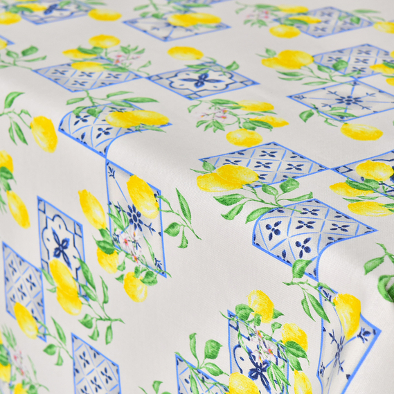 Скатертина з водовідштовхувальним просоченням IDEIA 140х170 см бавовна лимон, фото 2