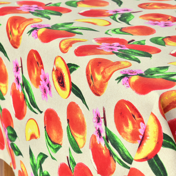 Скатерть с водоотталкивающей пропиткой IDEIA 140х170 см хлопок персик, фото 5