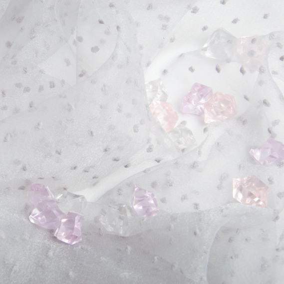 Ткань органза полупрозрачная 25 гр/м2 145 см легкая для платьев, декора, вечерних и карнавальных костюмов сіра, фото 4