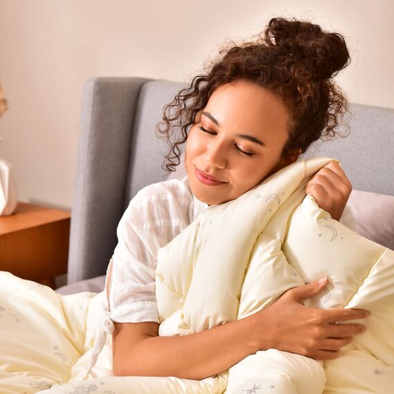 Одеяло шерстяное 200х220 см SEI DESIGN 400 гр/м2 супер теплое, фото 2