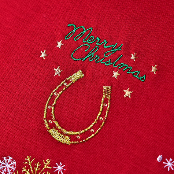 Decorative Christmas Pillow 50х50 cm “Lucky Horse” by IDEIA Symbol of the Year 2026 червона, фото 6