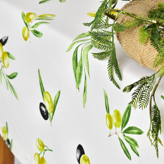 Скатерть с водоотталкивающей пропиткой IDEIA 140х170 см хлопок оливки, фото 3 Скатерть с водоотталкивающей пропиткой IDEIA 140х170 см хлопок оливки, фото 3