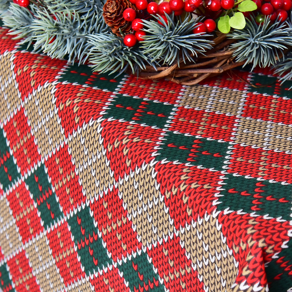 Christmas tablecloth 140x170 cm with water-repellent impregnation Сканді, фото 3