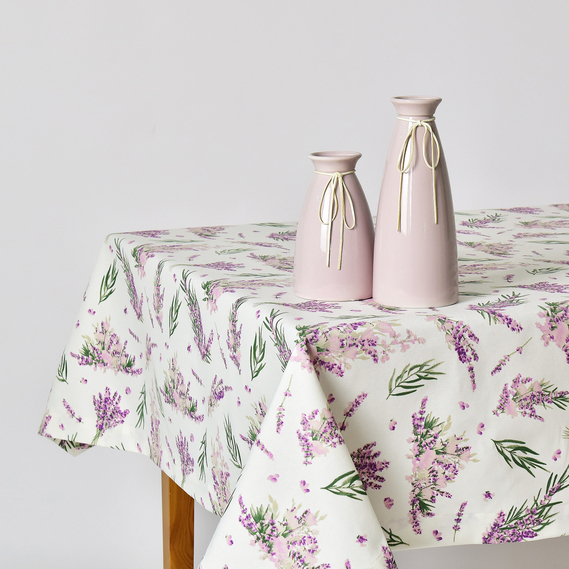 Скатертина з водовідштовхувальним просоченням IDEIA 140х170 см бавовна букет лаванди, фото 2 Скатертина з водовідштовхувальним просоченням IDEIA 140х170 см бавовна букет лаванди, фото 2